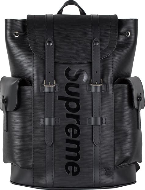 black supreme louis vuitton bag|louis vuitton supreme backpack men.